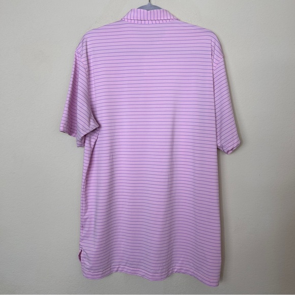 Peter Millar Summer Comfort Golf Polo Size L. Pink striped - Picture 4 of 7